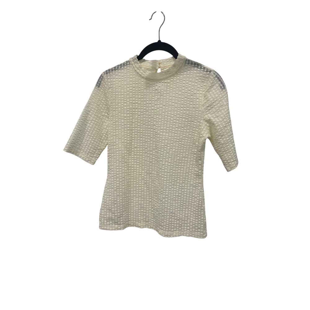 Maeve Anthropologie ivory top